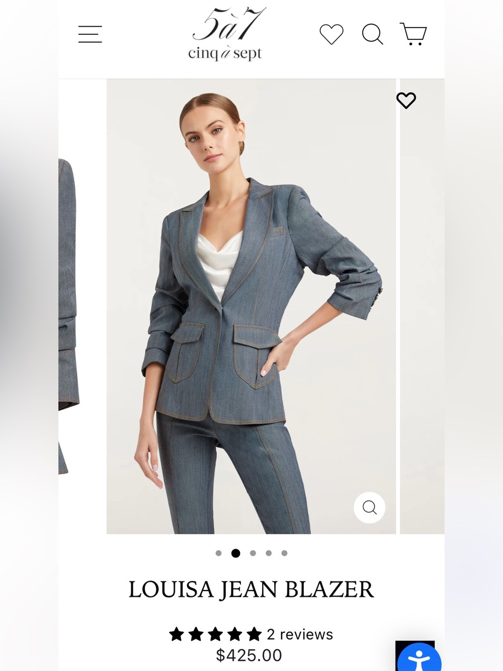 $425 CINQ À SEPT , the Louisa blazer!